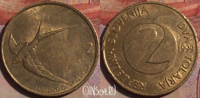 Словения 2 толара 1999 года, KM# 5, 148b-106