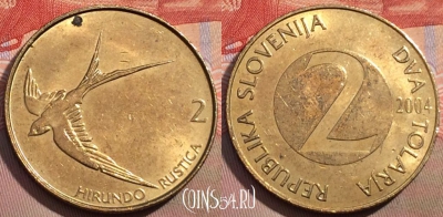 Словения 2 толара 2004 года, KM# 5, 149a-075