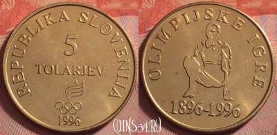 Словения 5 толаров 1996 года, KM# 33, UNC, 136k-002