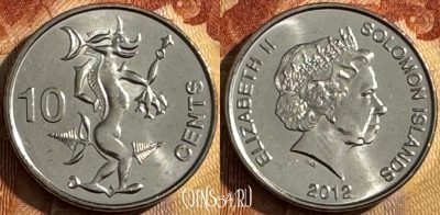 Соломоновы Острова 10 центов 2012 г., KM# 235, s515s-007
