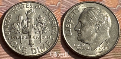 США 1 дайм 2006 P, KM# 195a, 164s-109