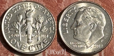 США 1 дайм 2012 P, KM# 195a, 106s-069
