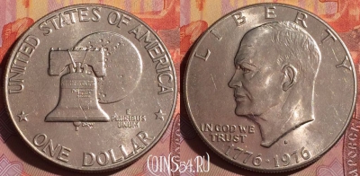 США 1 доллар 1976 года D, KM# 206, 052i-201