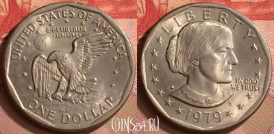 США 1 доллар 1979 года, KM# 207, 421-035
