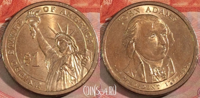 США 1 доллар 2007 года, John Adams, 127a-079
