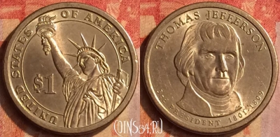 США 1 доллар 2007 года D, KM# 403, 202o-066