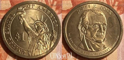 США 1 доллар 2009 года, KM# 452, 466q-171