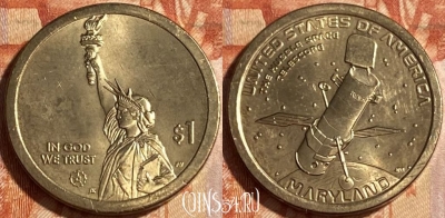 США 1 доллар 2020 года, Хаббл, 466q-227 ♛