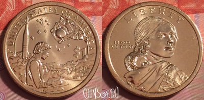 США 1 доллар 2020 года, UNC, 387j-016