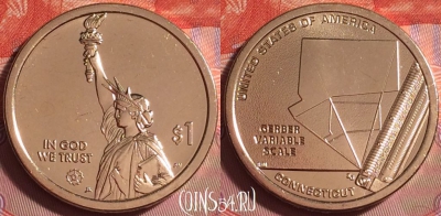 США 1 доллар 2020 г., Переменная шкала Гербера, UNC, 385j-