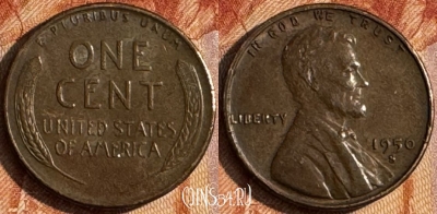 США 1 цент 1950 S, KM# 132, 151s-023 ♛