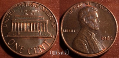 США 1 цент 1982 года, 54-017