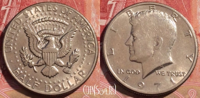 США 1/2 доллара 1971 года, KM# 202b, 067c-048