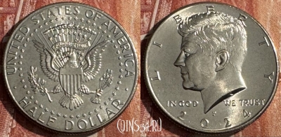 США 50 центов 2024 P, Half Dollar, KM# A202b, UNC, 506s-064