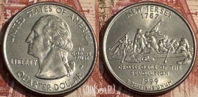США 25 центов 1999 P, KM# 295, 109s-046