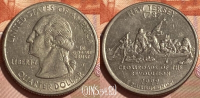 США 25 центов 1999 D, KM# 295, 466q-233