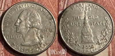 США 25 центов 2000 P, KM# 306, 124s-096