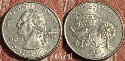США 25 центов 2000 P, KM# 307, 117s-041