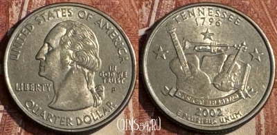 США 25 центов 2002 P, KM# 331, 114s-038