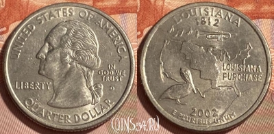 США 25 центов 2002 D, KM# 333, 466q-249