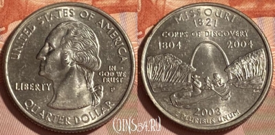 США 25 центов 2003 P, KM# 346, 466q-253