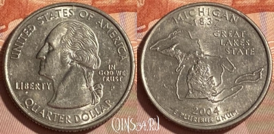 США 25 центов 2004 P, KM# 355, 466q-260