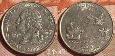 США 25 центов 2004 P, KM# 356, 466q-256