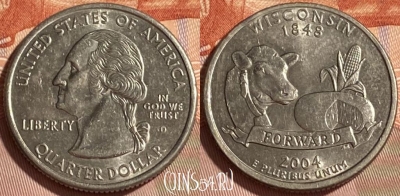 США 25 центов 2004 D, KM# 359, 466q-259