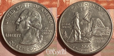 США 25 центов 2005 P, KM# 370, 466q-263