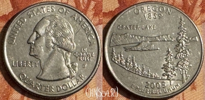 США 25 центов 2005 D, KM# 372, 153s-119