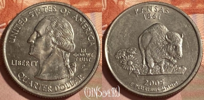 США 25 центов 2005 P, KM# 373, 466q-261