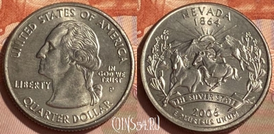 США 25 центов 2006 P, KM# 382, 466q-266