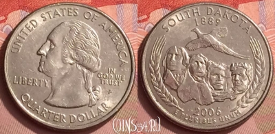 США 25 центов 2006 года P, KM# 386, 054l-169