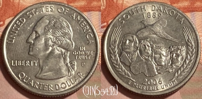 США 25 центов 2006 P, KM# 386, 466q-270