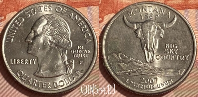 США 25 центов 2007 P, KM# 396, 466q-274
