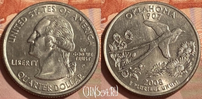 США 25 центов 2008 P, KM# 421, 466q-279