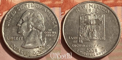 США 25 центов 2008 P, KM# 422, 466q-277