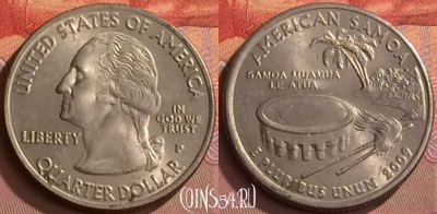 США 25 центов 2009 года P, KM# 448, 244o-063