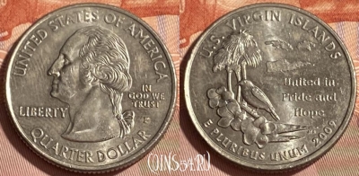 США 25 центов 2009 P, KM# 449, 466q-284 ♛