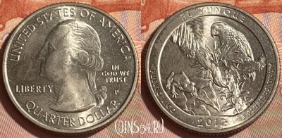 США 25 центов 2012 P, El Yunque, KM# 519, 466q-311