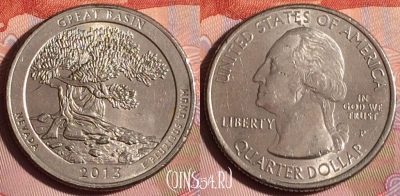 США 25 центов 2013 года P, KM# 544, 334-035