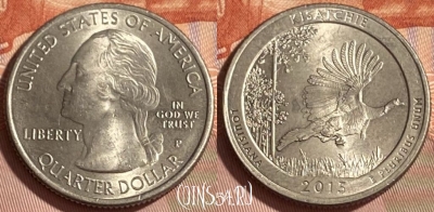США 25 центов 2015 P, Kasatchie, KM# 598, 466q-327