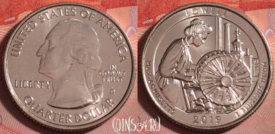 США 25 центов 2019 года D, UNC, 311j-105