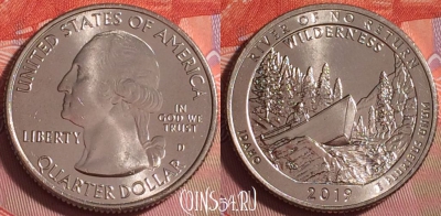 США 25 центов 2019 года D, UNC, 383j-012