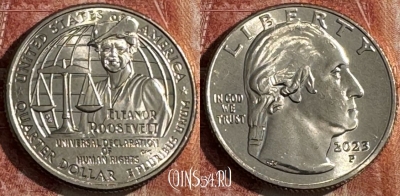 США 25 центов 2023 P, Элеонора Рузвельт, UNC, 506s-055