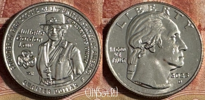США 25 центов 2025 D, Джульетта Гордон Лоу, 501s-092
