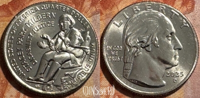 США 25 центов 2025 P, Стейси Парк Милберн, s502s-096