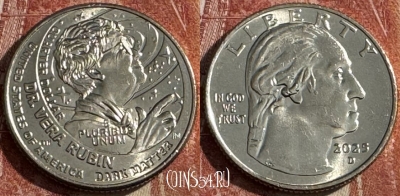 США 25 центов 2025 D, Вера Рубин, s502s-138