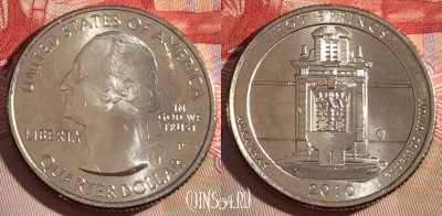 США 25 центов (квотер) 2010 года P, KM# 469, UNC, 266-059