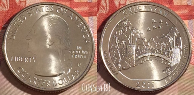 США 25 центов (квотер) 2011 года P, KM# 498, UNC, 266-052